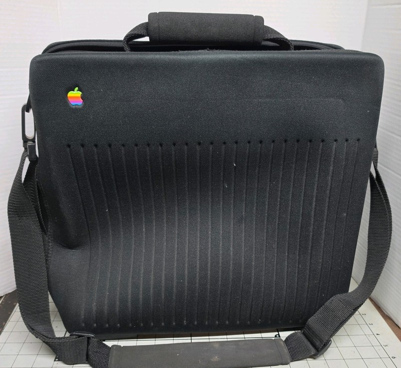 Vintage Apple Macintosh Portable Computer Carrying Case Rainbow Logo
