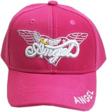 3D Embroidered Angle Wings Kid's Cotton Baseball Cap 3 Colors Choice