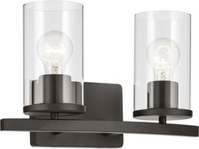 Kichler 45496 Crosby 2 Light 16"W Vanity Light - Bronze