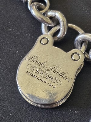 WUNDERSCHÖNES VINTAGE BROOKS BROTHERS STERLINGSILBER ARMBAND 7,5'' 47 G. Atemberaubend