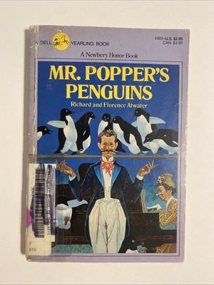 Mr. Popper's Penguins by Richard & Florence Atwater 1986 Paperback (Bin 2)