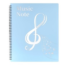 Sheet Music Folder, 60 Pockets Fits Letter Size 8.5X 11 Inches, Allow Annotat...