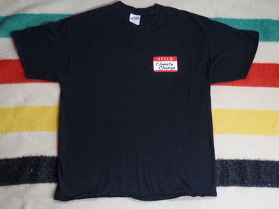 VTG Y2k Climate Change Ted Talk Evergreen Black Eco Activist Tee T-Shirt Mens L