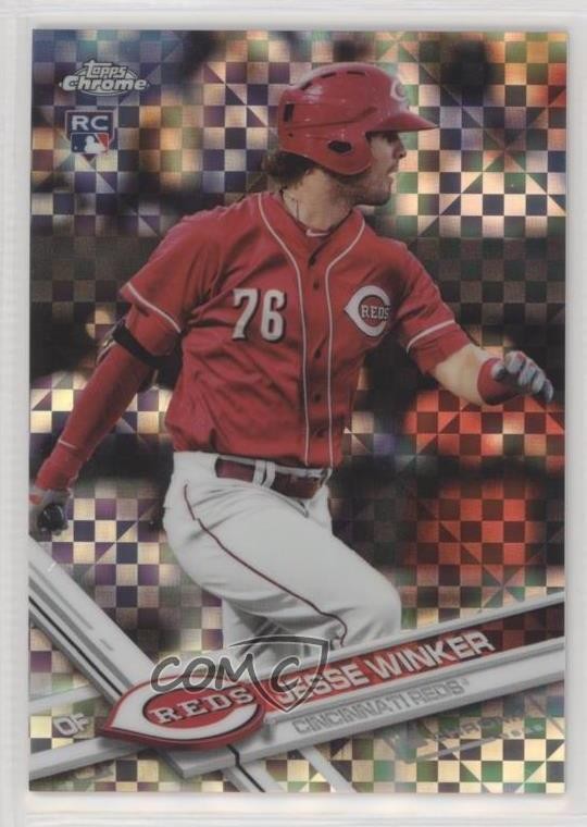 2017 Topps Chrome Wal-Mart Mega Box X-Fractor Jesse Winker #74 Rookie RC 00od