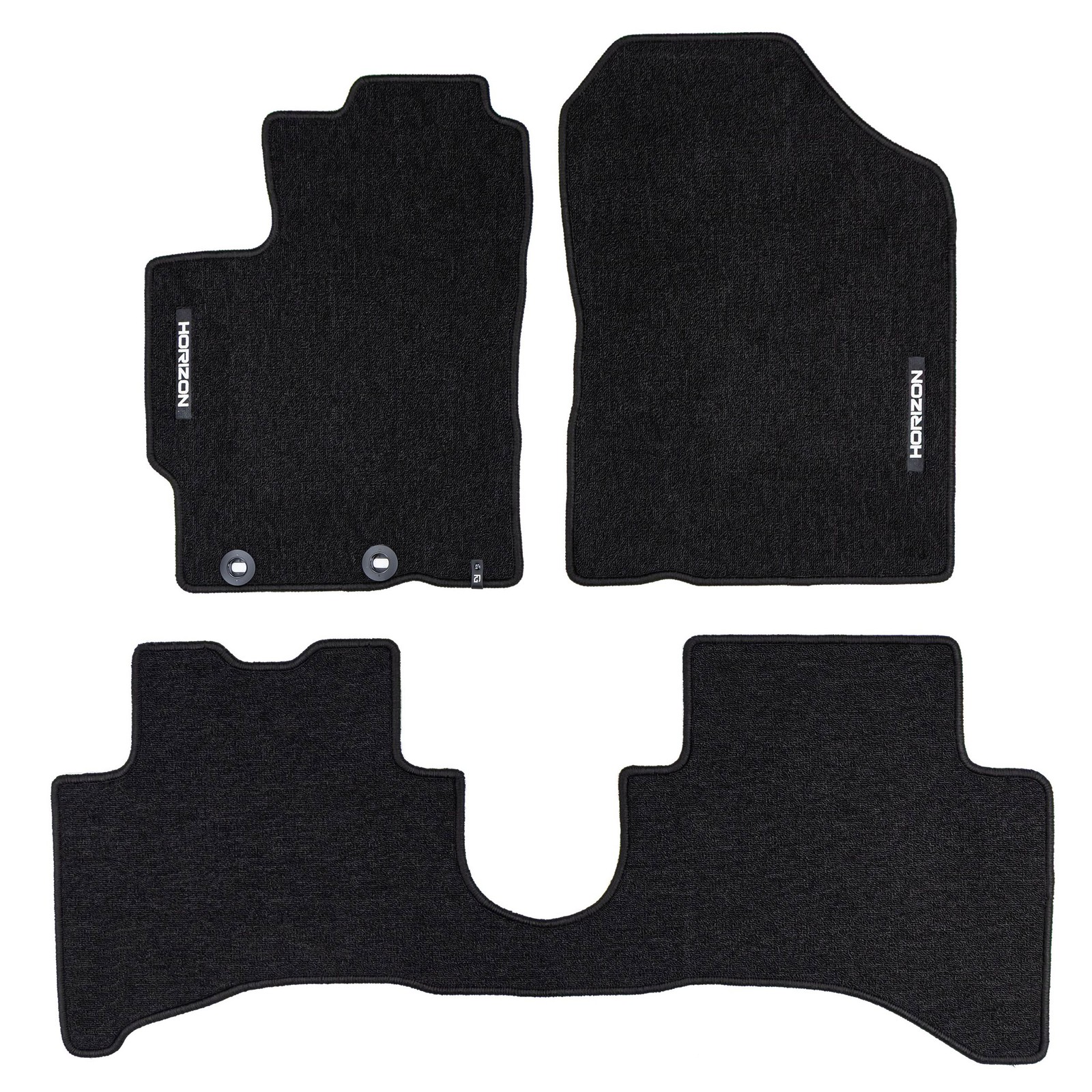 Tapis de sol Toyota Yaris Hybrid 2011-2020 en velours noir