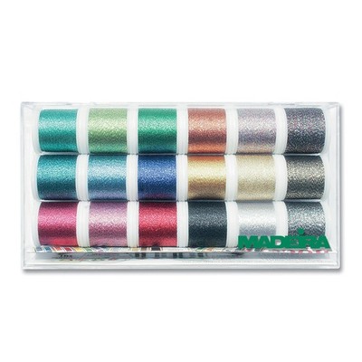 Madeira Clear Box - Metallic - Supertwist - 18 x 200m - Spulen - Luxus 8020