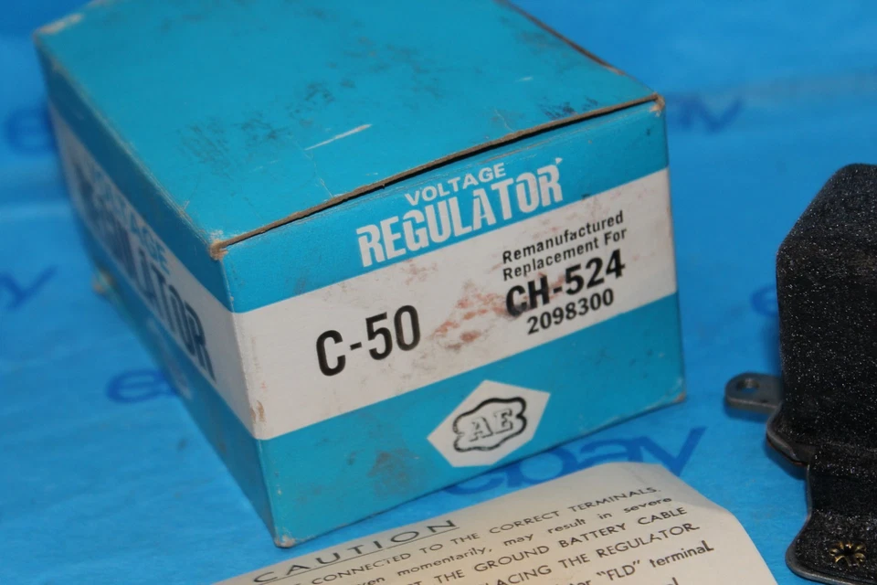 Nuevo de Lote Antiguo AE 2098300 C-50 CH-524 Chrysler De Soto Plymouth Dodge Regulador de Voltaje Foto 2 de 4