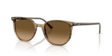 Ray-Ban Elliot Striped Green/Polarized Brown Gradient 52 mm Sunglasses