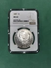 1887 $1 Morgan Silver Dollar NGC MS62