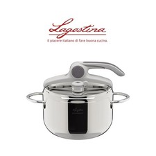 LAGOSTINA DELIZIOSA PENTOLA A PRESSIONE IN ACCIAIO INOX 5 LT LAGOEASY'UP