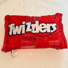 Iscream Twizzlers Strawberry Package Pillow W/ 4 Plush Twizzlers NWOT