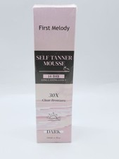 First Melody Self Tanner Mousse 14-Day 30x Clear Bronzers 6.7oz Dark Ex:3/27 New