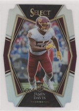 2021 Panini Select Premier Level Silver Prizm Die-Cut Jamin Davis #187 5b4