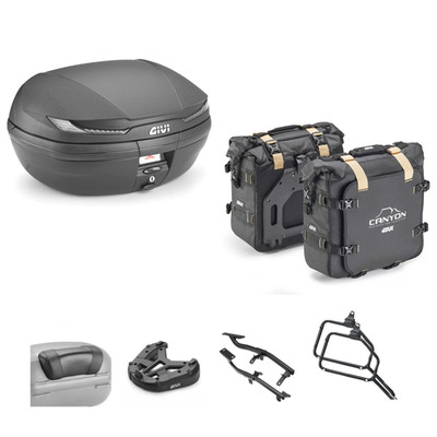 GIVI Kit Top Case V45NT With Bags GRT720B For Honda 750 NC SD DCT 2016-2017