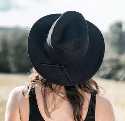BRIXTON Wesley Fedora Wool Felt Hat Black XS NWOT NWOT BRIXTON WESLEY WOOL FELT FEDORA HAT BLACK WOMEN main image 4