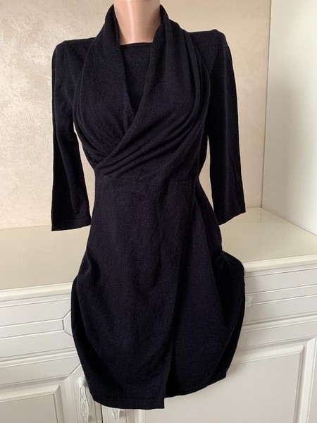 Women COS Dress Black Wool 36 / S / 44 #6POO