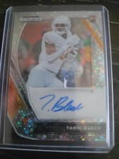 2021 Panini Prizm Draft Picks Autographs Tarik Black #DPA-TAR Circles Prizm 