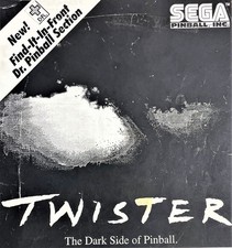 Sega Twister Pinball Machine Game Manual Sche...