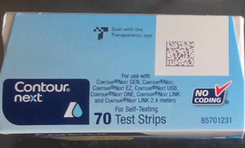 Contour Next Blood Glucose Test Strips 70ct BOX EXP 01/2027+ Volume ...