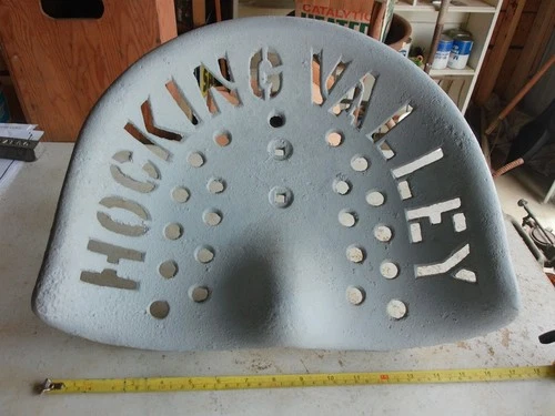 Vintage Cast Iron Tractor Seat Hocking Valley Only 1 on eBay! Lot 26-16-B