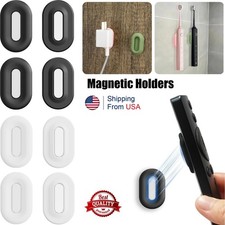 3  Magnetic Remote Control Holder Multi-Use Wall Mount Silicone Adhesive No-Dril