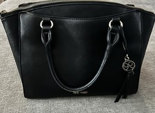 Nine West Satchel Purse Hand Bag Black
