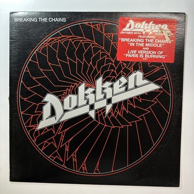 Breaking The Chains Album Vinyl Record Dokken Hard Rock Elektra 60290 1