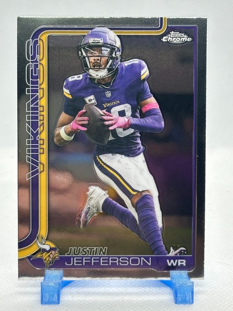 Justin Jefferson 2025 Topps Chrome #195 - Minnesota Vikings
