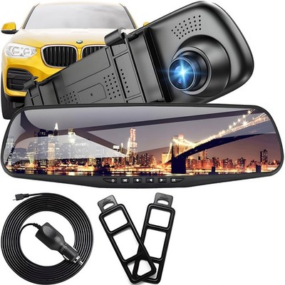 Dashcam Full HD 1080P 4.3'' Kamera Auto G-Sensor DVR Spiegel Videorecorder Retoo