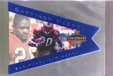 1998 Playoff Contenders Garrison Hearst RC #81 49ers Pennants Blue Felt