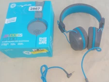 JLab JBuddies Studio On-Ear Kids Wired Headphones BLUE Parental Sanity Essential