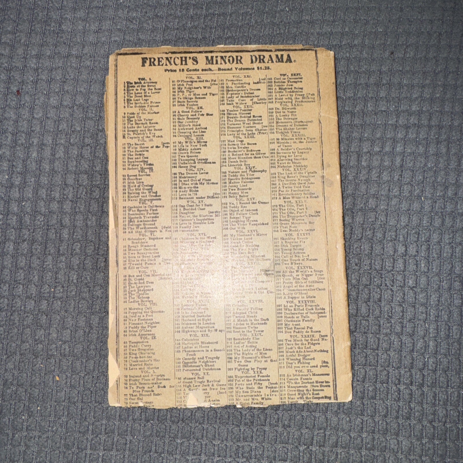 Samuel French The Elf Child by Constance D’Arcy Mackay 1909 Henry Holt Vintage