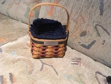 Longaberger 2004 Dresden Basket w/collector tag & protector Americana colors 