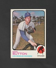 1973 Topps Don Sutton #10 ~~ Dodgers HOF ~~ Beautiful Card