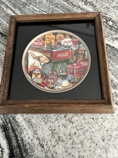 Vintage 1996 Coca Cola Collector's Edition 8" Plate in Case with 1930-1940 Decor
