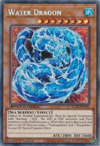 Yugioh - Water Dragon - 1st Edition - Secret Rare NM - Free