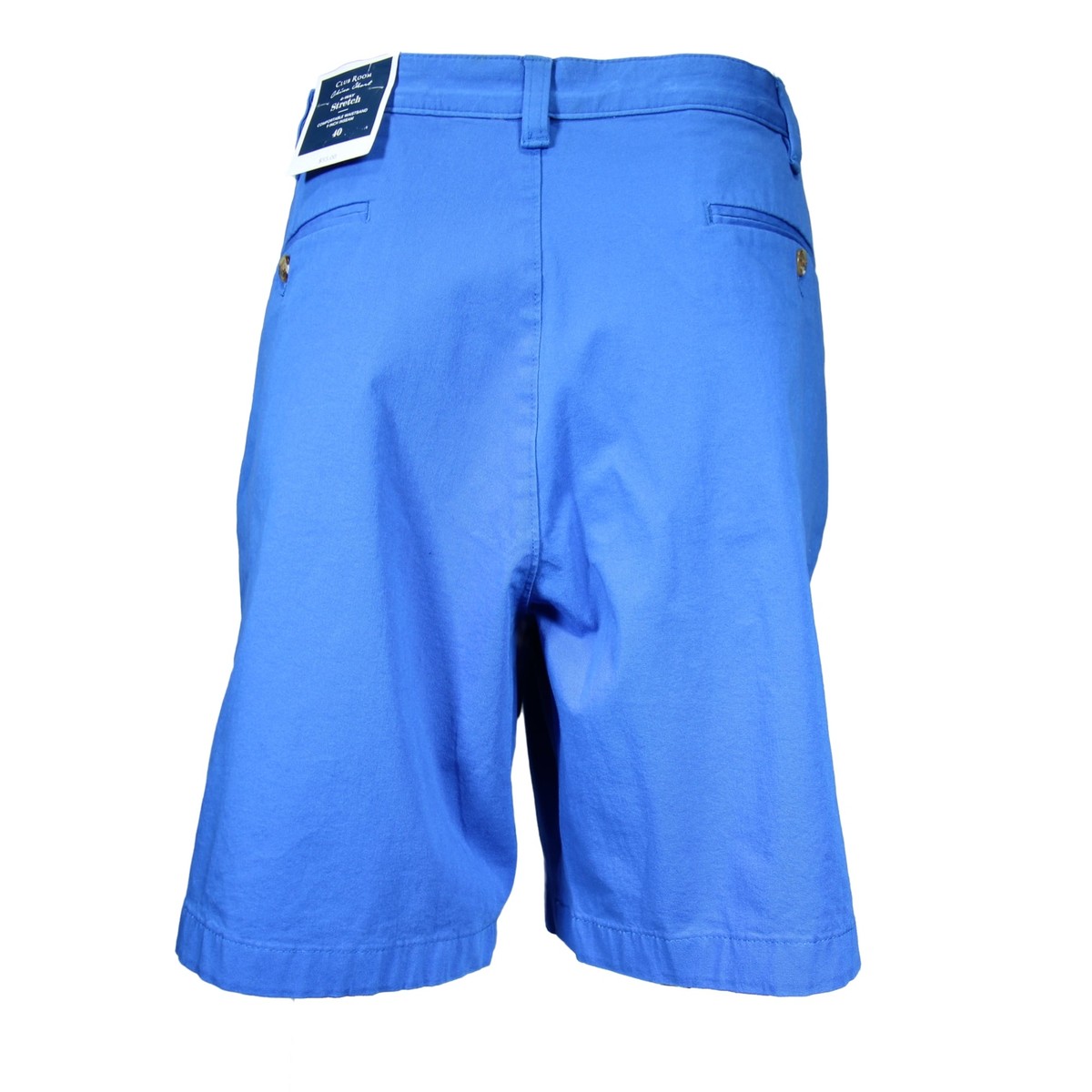 Men's Blue Club Room 4-Way Stretch 7-Inch Inseam Shorts, 42 Inch