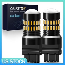 2 Pack 3157 4157 Led Bulbs Amber High Brighter For Turn Signal Drl Marker Light