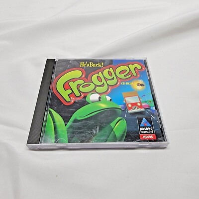 He's Back! Frogger CD-ROM Hasbro Interactive Win95 1997