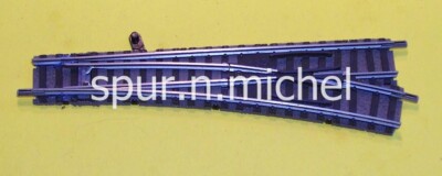 hb 1 Weiche rechts 15Grad Artikel 9171 Gleise Spur N Fleischmann Piccolo GEPRÜFT
