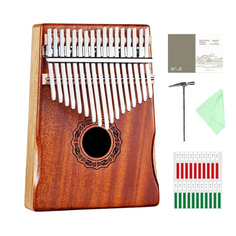 100% New 17 key musical instrument Kalimba piano wooden thumb full solid