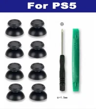 8 Black PS5 Custom Thumbsticks Analog Sticks Joysticks Playstation 5 Parts Mod