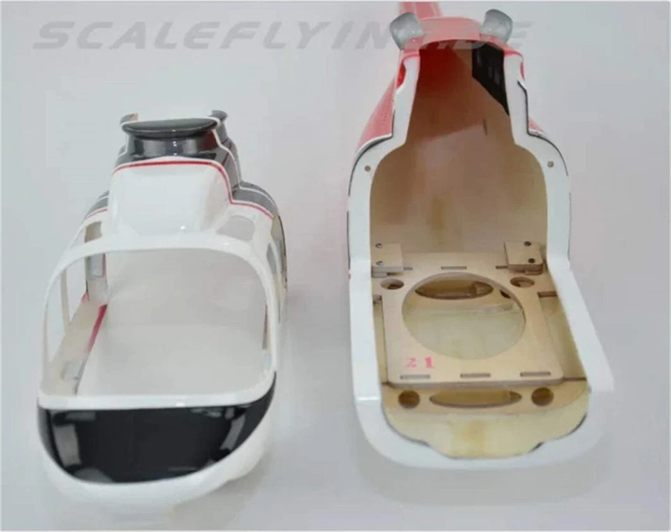 RC Helicopter 450 Size Fuselage 450 Pre-Painted for B206 Align T-REX450X/XL/SE - Image 4 of 4