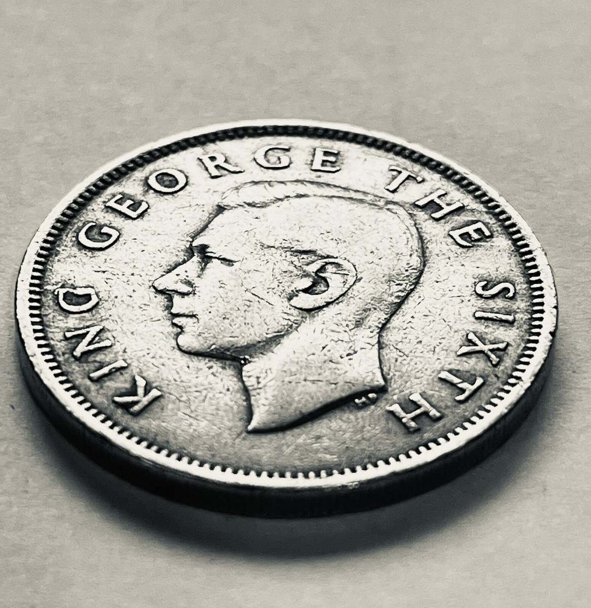 XX RARE Coin 1 FLORIN 1950 KING GEORGE the SIXTH New Zealand