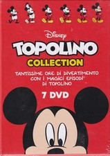 TOPOLINO COLLECTION BOX COFANETTO 7 DVD DISNEY NUOVO SIGILLATO G1