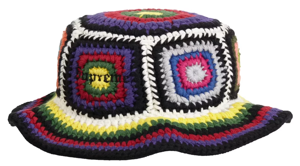 CASQUETTE CHAPEAU SEAU MULTICOLORE CONCASSEUR CROCHET SUPRÊME FW20