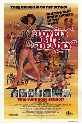 LOVELY BUT DEADLY Movie POSTER 27x40 Lucinda Dooling John Randolph Mel Novak