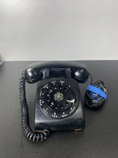 Vintage Western Electric Black Rotary Phone Model 500 Bell System Mid Century