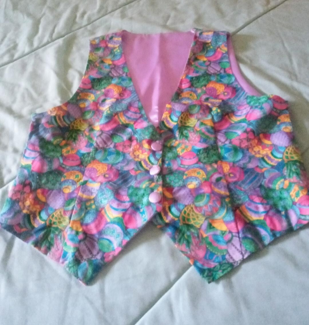 Woman's Medium Handmade Easter Vest - image 1