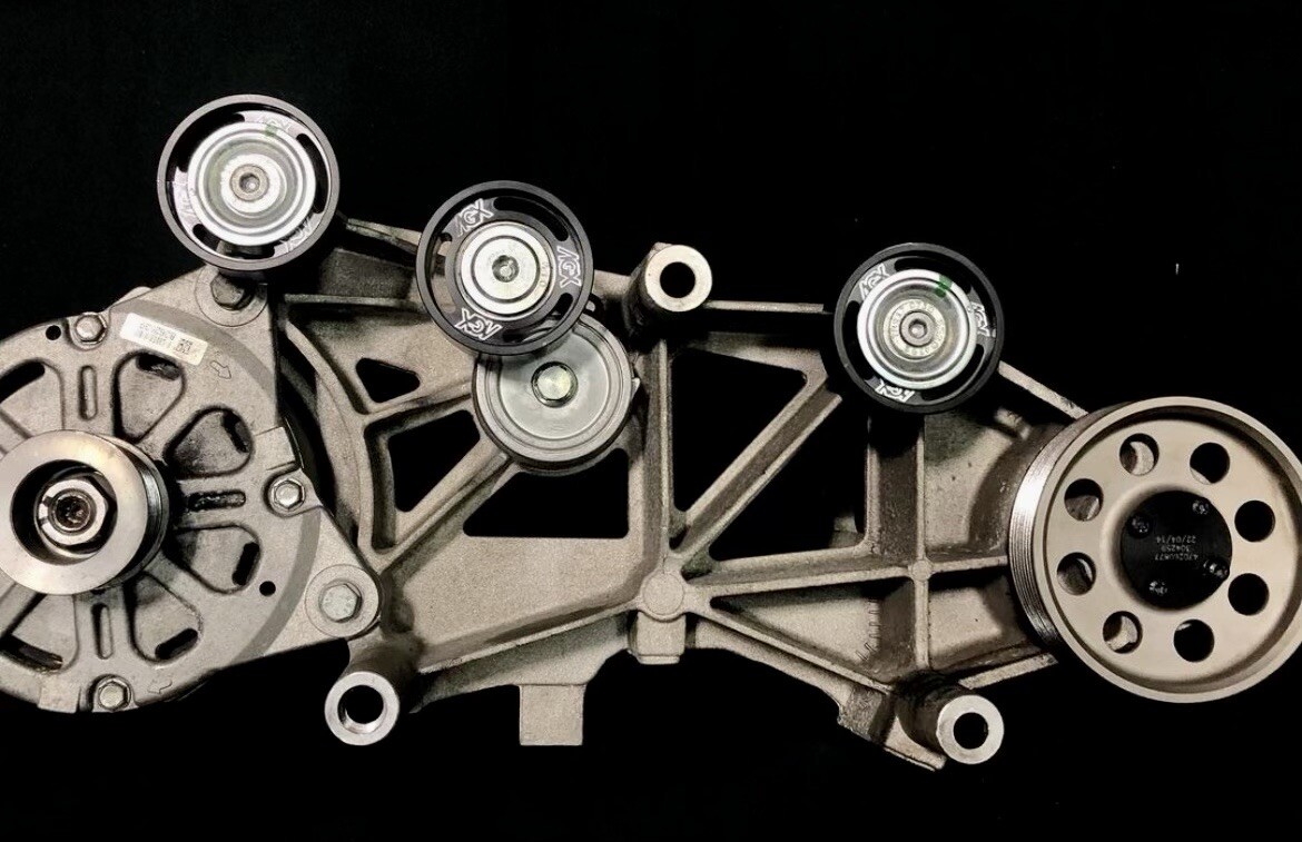 AGX Lamborghini Aventador Aluminum Accessory Pulleys and Tensioner